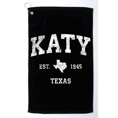 Katy Texas Tx Vintage Athletic Sports Design Established Golf Towel
