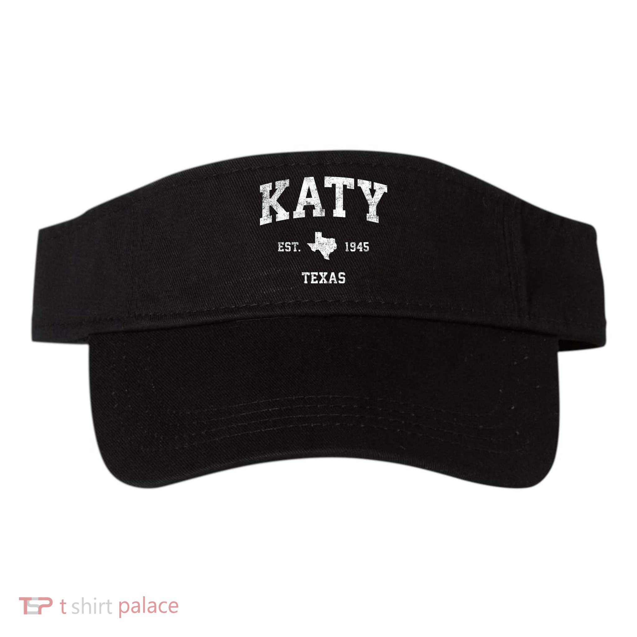 Katy Texas Tx Vintage Athletic Sports Design Established Visor