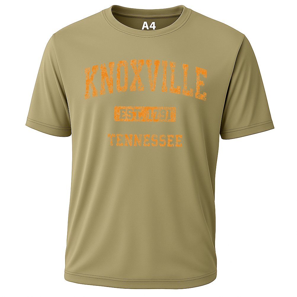 Knoxville Tennessee Tn Vintage Athletic Sports Cooling Performance Crew T-Shirt