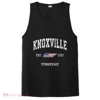 Knoxville Tennessee Tn Vintage American Flag Sports Design PosiCharge Competitor Tank