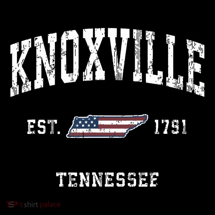 Knoxville Tennessee Tn Vintage American Flag Sports Design PosiCharge Competitor Tank