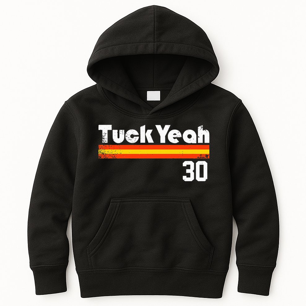 Kyle Tucker Tuck Yeah Houston Baseball Kids Hoodie
