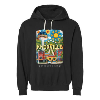 Knoxville Tennessee Tn Historic Downtown Sd136 Garment-Dyed Fleece Hoodie