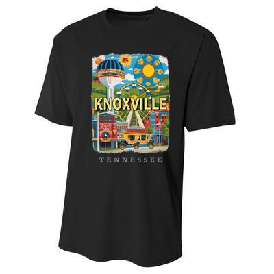 Knoxville Tennessee Tn Historic Downtown Sd136 Performance Sprint T-Shirt