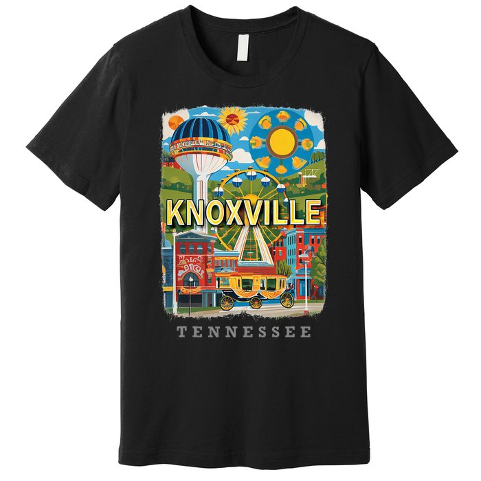 Knoxville Tennessee Tn Historic Downtown Sd136 Premium T-Shirt