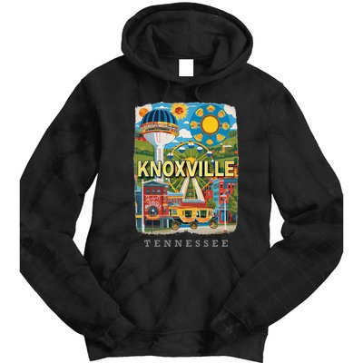 Knoxville Tennessee Tn Historic Downtown Sd136 Tie Dye Hoodie