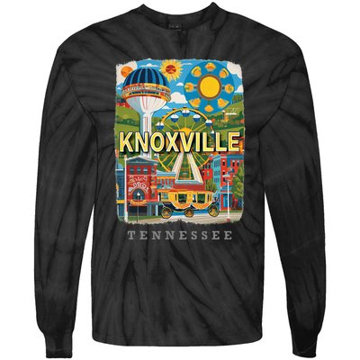 Knoxville Tennessee Tn Historic Downtown Sd136 Tie-Dye Long Sleeve Shirt