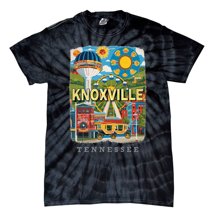 Knoxville Tennessee Tn Historic Downtown Sd136 Tie-Dye T-Shirt