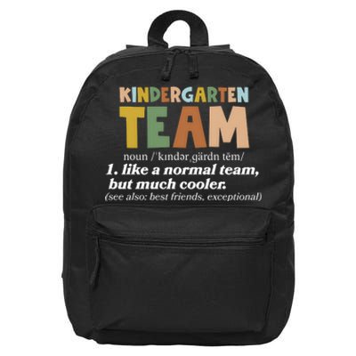 Kindergarten Teacher Team 16 in Basic Backpack