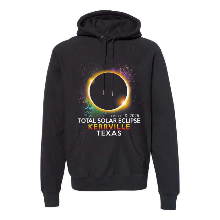 Kerrville Texas Totality Total Solar Eclipse April 8 2024 Premium Hoodie