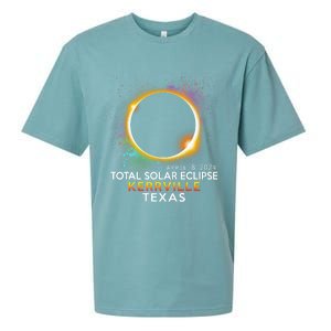 Kerrville Texas Totality Total Solar Eclipse April 8 2024 Sueded Cloud Jersey T-Shirt