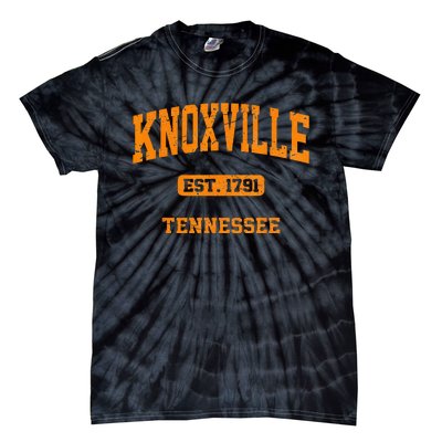 Knoxville Tennessee TN Vintage State Athletic Style Tie-Dye T-Shirt