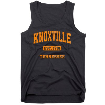 Knoxville Tennessee TN Vintage State Athletic Style Tank Top