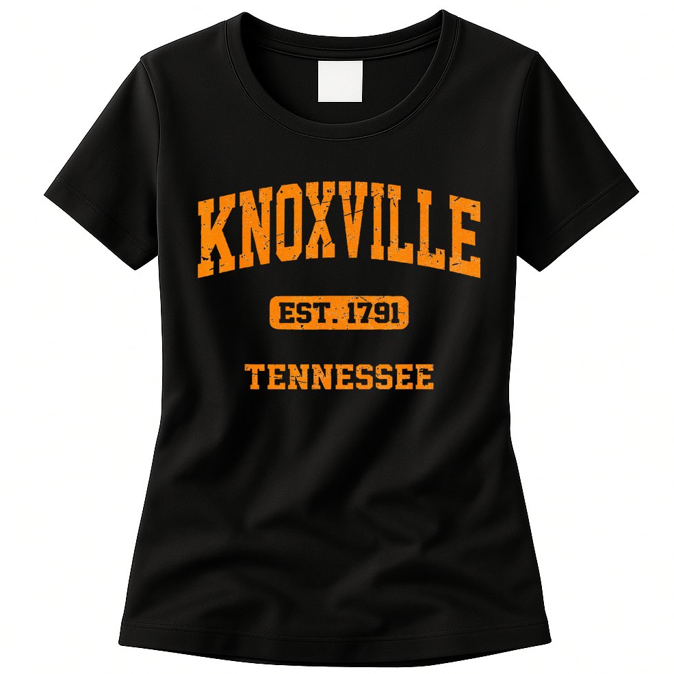 Knoxville Tennessee TN Vintage State Athletic Style Womens T-Shirt