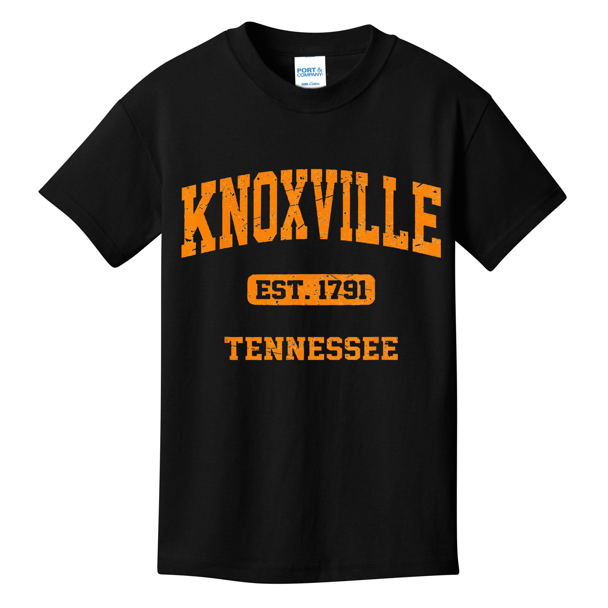 Knoxville Tennessee TN Vintage State Athletic Style Kids T-Shirt