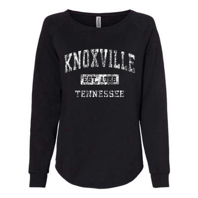 Knoxville Tennessee Tn Vintage Established Sports Womens California Wash Sweatshirt