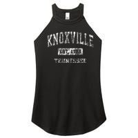 Knoxville Tennessee Tn Vintage Established Sports Women’s Perfect Tri Rocker Tank