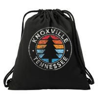 Knoxville Tennessee Tn Vintage Graphic Retro 70s Drawstring Bag