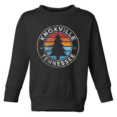 Knoxville Tennessee Tn Vintage Graphic Retro 70s Toddler Sweatshirt