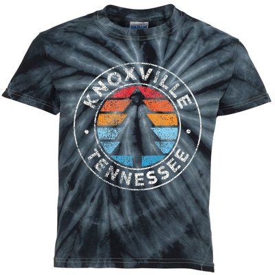 Knoxville Tennessee Tn Vintage Graphic Retro 70s Kids Tie-Dye T-Shirt