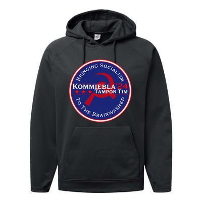 Kommiebla Tampon Tim 24 Political Satire Performance Fleece Hoodie