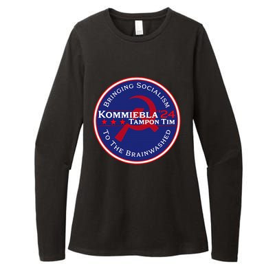 Kommiebla Tampon Tim 24 Political Satire Womens CVC Long Sleeve Shirt