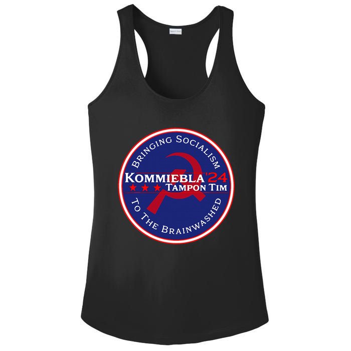 Kommiebla Tampon Tim 24 Political Satire Ladies PosiCharge Competitor Racerback Tank