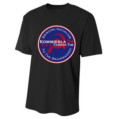 Kommiebla Tampon Tim 24 Political Satire Performance Sprint T-Shirt