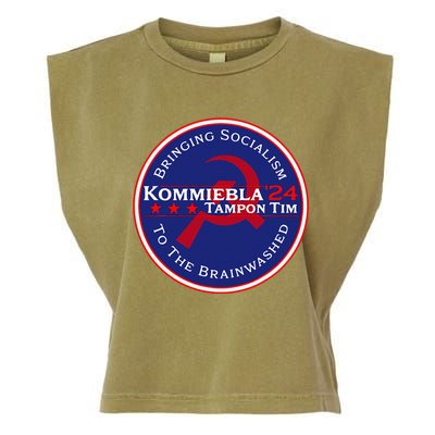 Kommiebla Tampon Tim 24 Political Satire Garment-Dyed Women's Muscle Tee