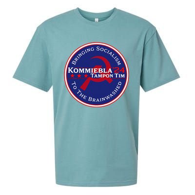 Kommiebla Tampon Tim 24 Political Satire Sueded Cloud Jersey T-Shirt