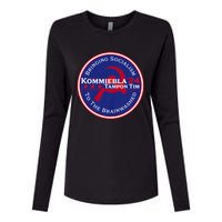 Kommiebla Tampon Tim 24 Political Satire Womens Cotton Relaxed Long Sleeve T-Shirt