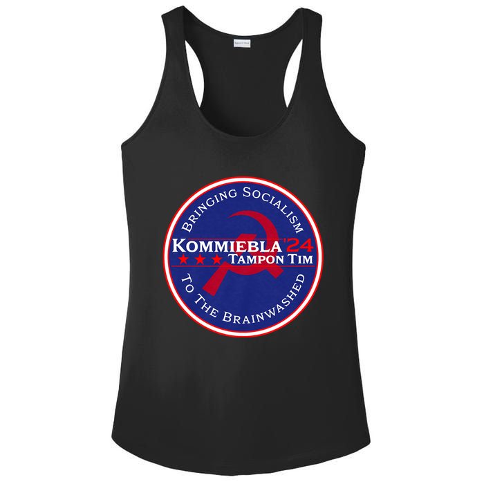 Kommiebla Tampon Tim 24 Political Satire Ladies PosiCharge Competitor Racerback Tank