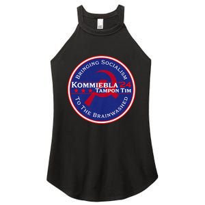 Kommiebla Tampon Tim 24 Political Satire Women's Perfect Tri Rocker Tank