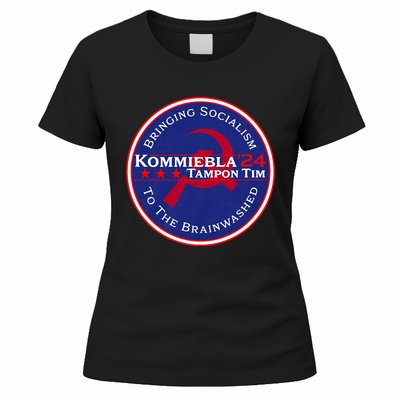 Kommiebla Tampon Tim 24 Political Satire Women's T-Shirt