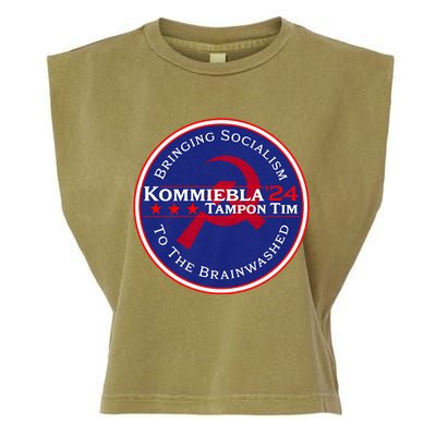 Kommiebla Tampon Tim 24 Political Satire Garment-Dyed Women's Muscle Tee