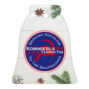 Kommiebla Tampon Tim 24 Political Satire Ceramic Bell Ornament