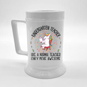 Kindergarten Teacher Unicorn Graduation Cute School Teachers Gift Beer Stein