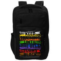 Keep Training Until Belt Turns Black Karate Taekwondo Gift Impact Tech Backpack