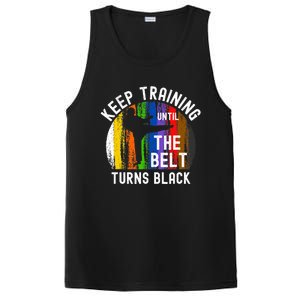 Keep Training Until Belt Turns Black Karate Taekwondo Judo PosiCharge Competitor Tank