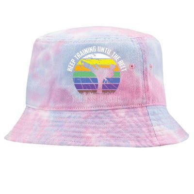 Keep Training Until The Belt Turns Black Karate Short Sleeve Tie-Dyed Bucket Hat