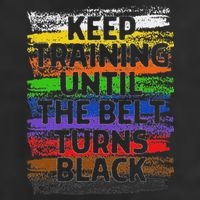 Keep Training Until Belt Turns Black Karate Taekwondo 25L Jumbo Tote