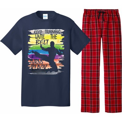 Keep Training Until The Belt Turns Black Karate Boy Pajama Set