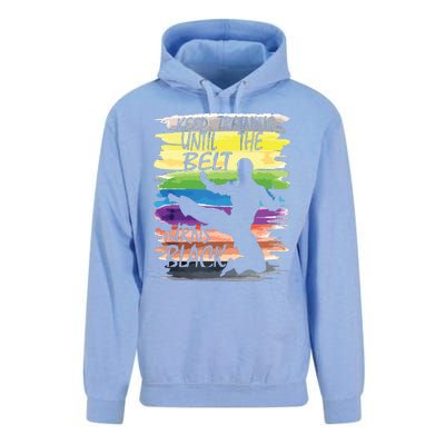 Keep Training Until The Belt Turns Black Karate Boy Unisex Surf Hoodie