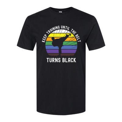 Keep Training Until The Belt Turns Black Softstyle CVC T-Shirt