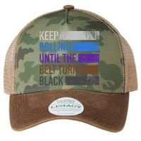 Keep training until the belt turns black Karate Legacy Tie Dye Trucker Hat