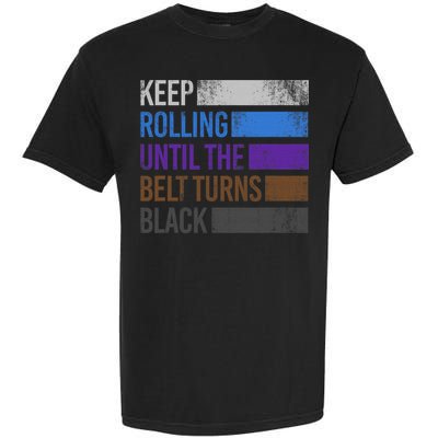 Keep training until the belt turns black Karate Garment-Dyed Heavyweight T-Shirt