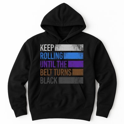 Keep training until the belt turns black Karate Hoodie