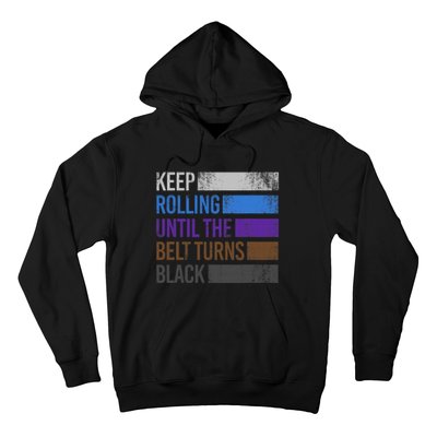 Keep training until the belt turns black Karate Hoodie