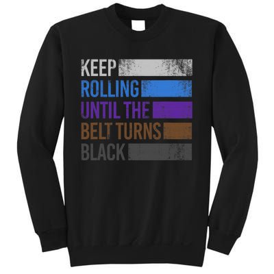 Keep training until the belt turns black Karate Sweatshirt