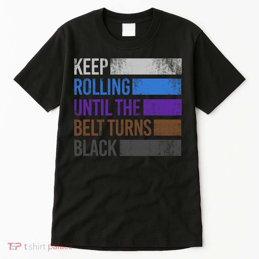 Keep training until the belt turns black Karate Tall T-Shirt